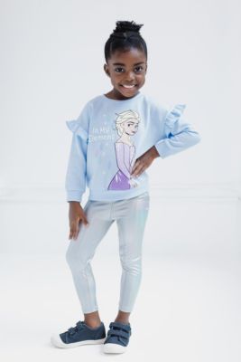 Toddler Girls Disney Minnie Mouse Princess Fleece Sweatshirt and Leggings Outfit Set