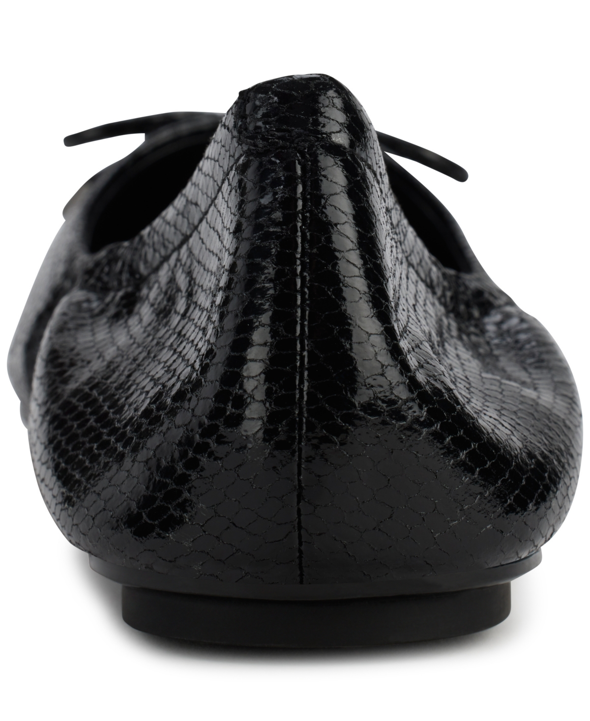 Karl Lagerfeld Velma Almond Toe Ballet Flats In Black