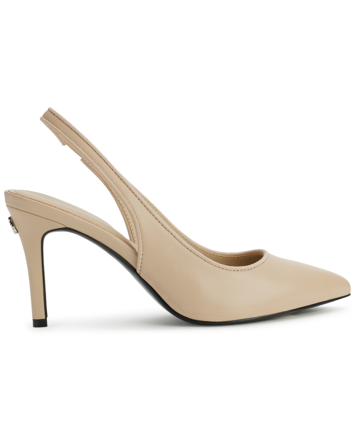 Karl Lagerfeld Paris Rosalyn Slingback Pointed Toe Pump In Dusty Nude