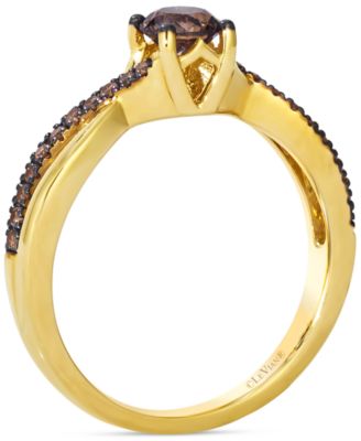 Chocolatier Chocolate Diamond Ring (5/8 ct. t.w.) in 14k Honey Gold
