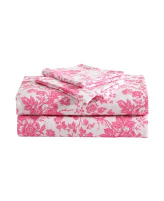 Printed Microfiber 3 Piece Sheet Set, Twin