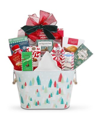 Winter Holiday Trees Gift Tote, 11 Piece