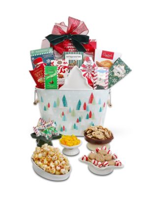 Winter Holiday Trees Gift Tote, 11 Piece