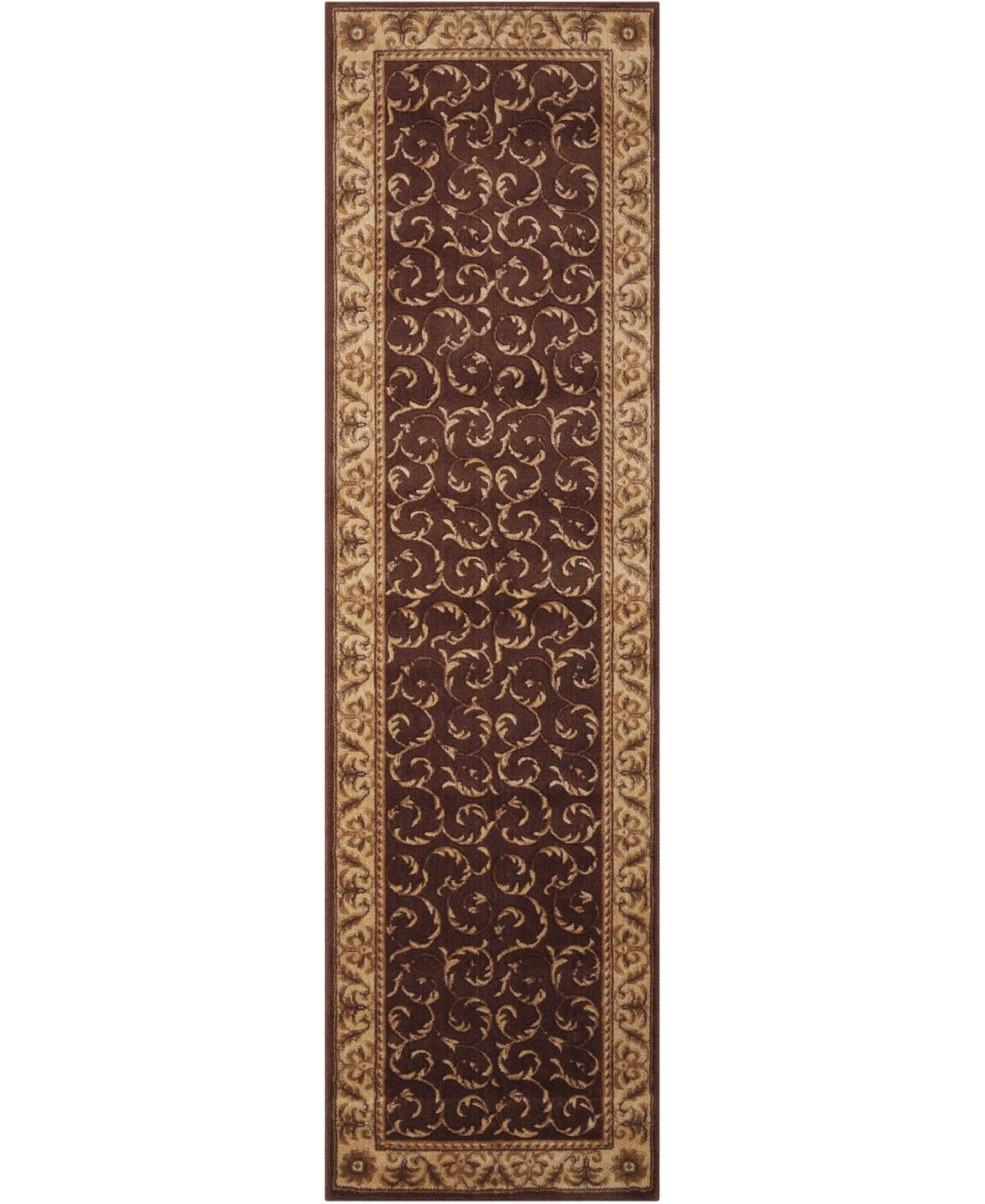 Nourison Home Somerset St02 2'3"x8' Runner Area Rug In Brown