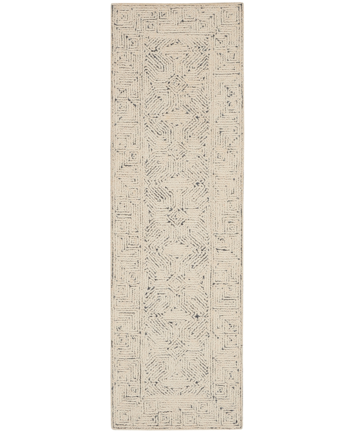 Nourison Home Colorado Clr05 2'3"x7'6" Runner Area Rug In Ivory,navy