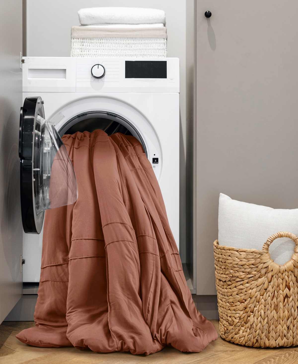 510 Design Porter Washed Pleated 2-pc. Comforter Set, Twin/twin Xl In Clay