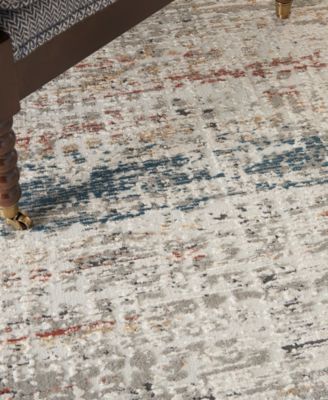 Nourison Home Rustic Textures Rus14 Rug Collection In Silver