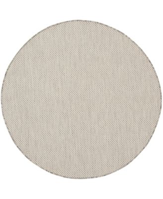 Courtyard COU01 5'x5' Round Area Rug
