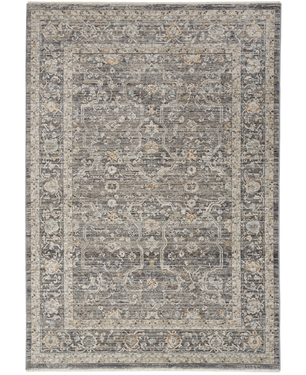 Nourison Home Lynx Lnx03 5'3"x7'10" Area Rug In Slate