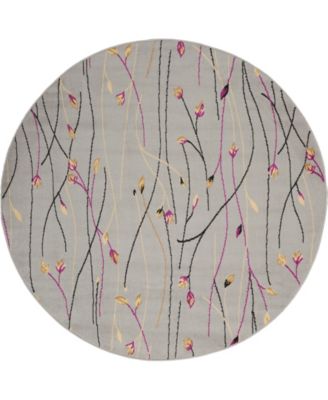 Grafix GRF15 5'3"x5'3" Round Area Rug