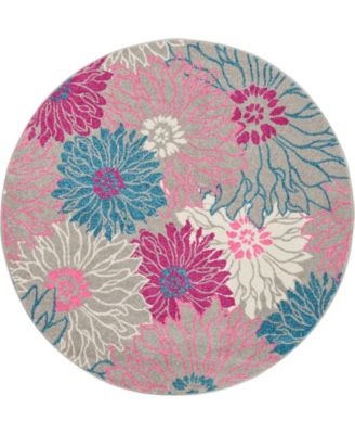Passion PSN17 5'x5' Round Area Rug