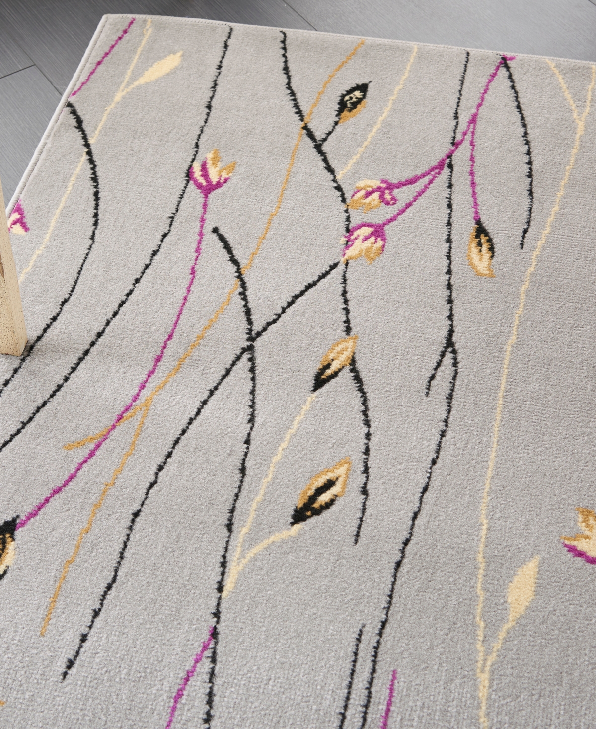 Nourison Home Grafix Grf15 5'3"x7'3" Area Rug In Gray