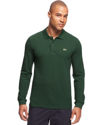 Lacoste Men's Long Sleeve Pique Polo - Macy's