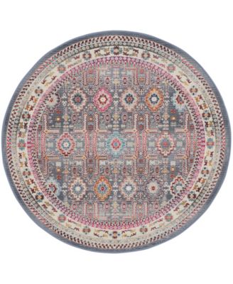Vintage Kashan VKA05 4'x4' Round Area Rug
