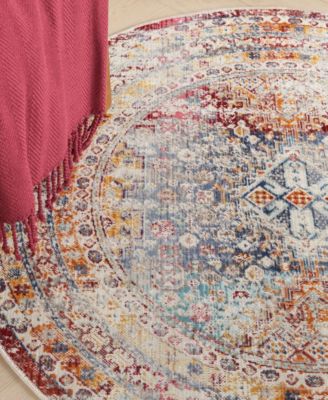 Vintage Kashan VKA09 4'x4' Round Area Rug