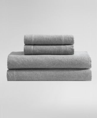 Melange Cotton Flannel 4 Piece Sheet Set, King