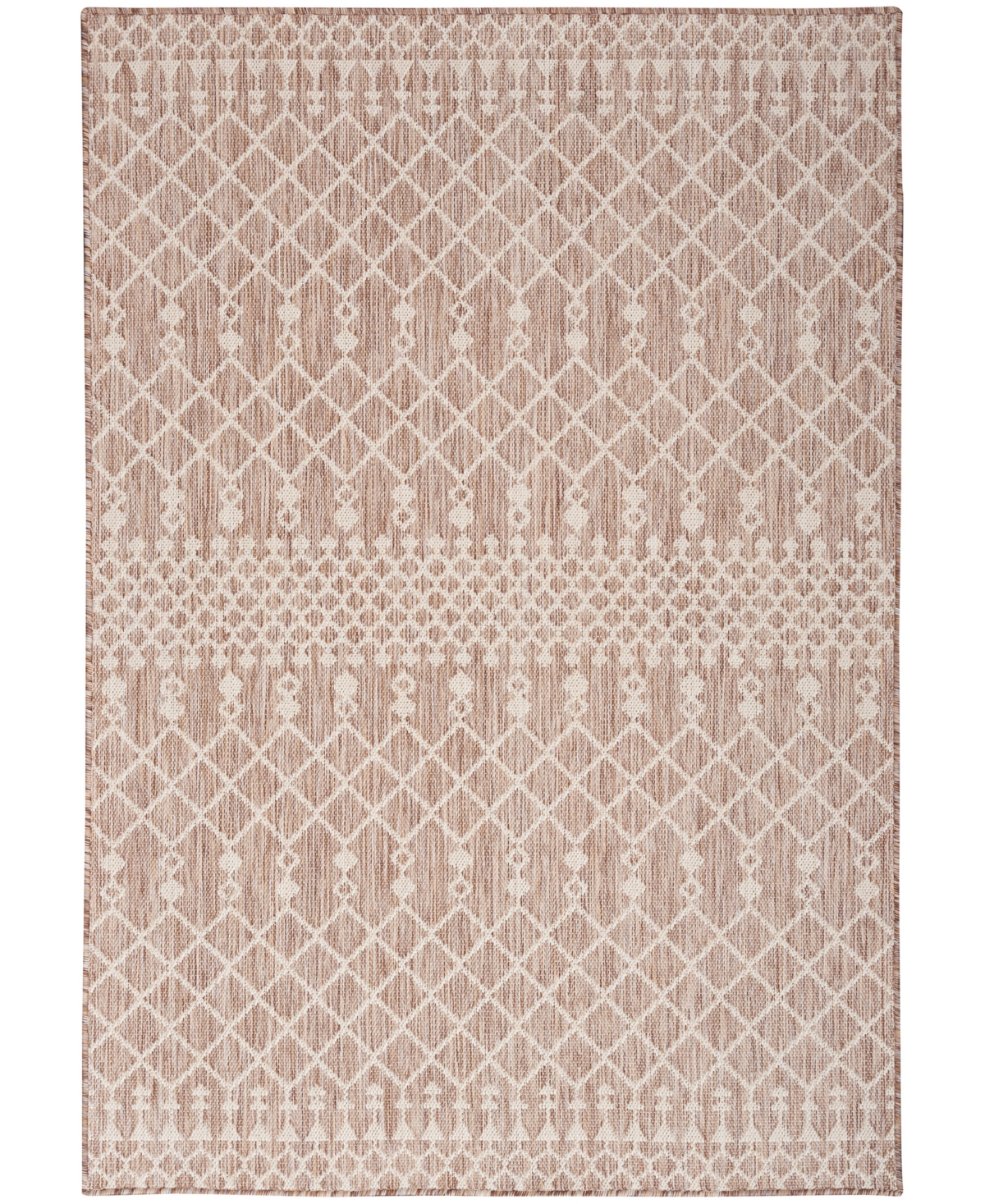 Nourison Home Positano Pos02 4'x6' Area Rug In Beige
