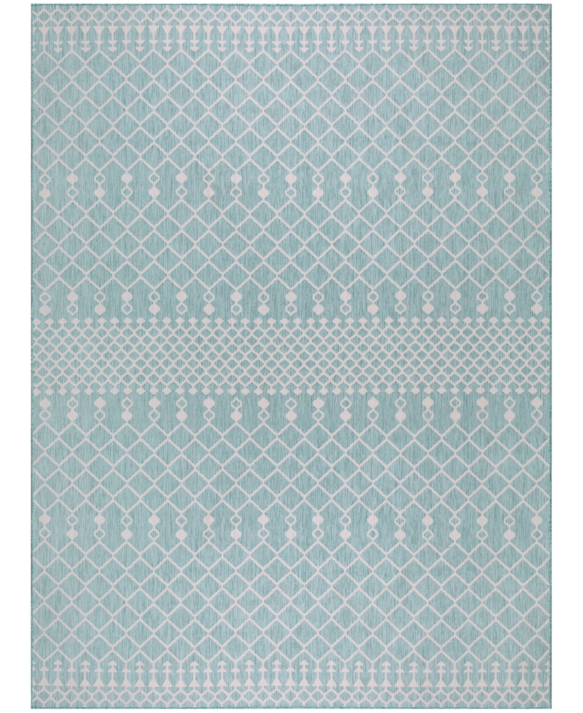 Nourison Home Positano Pos02 8'x10' Area Rug In Aqua