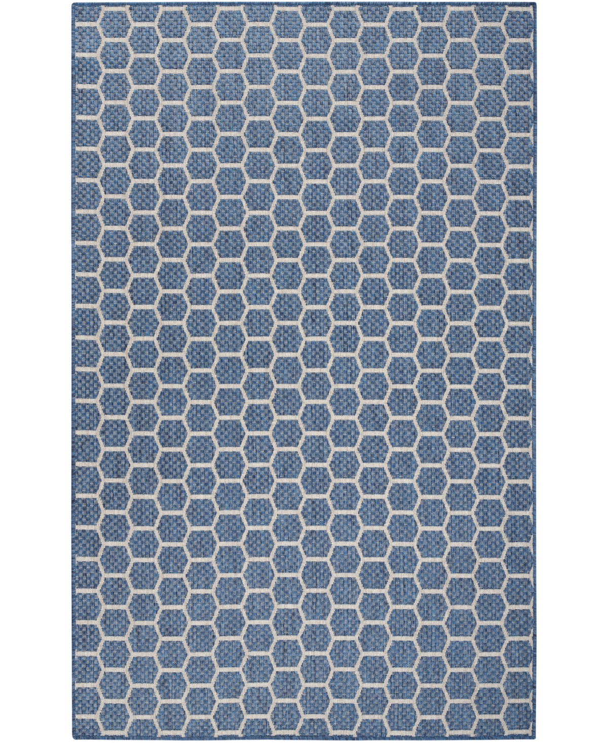 Nourison Home Twist Reversible Tws01 4'x6' Area Rug In Blue