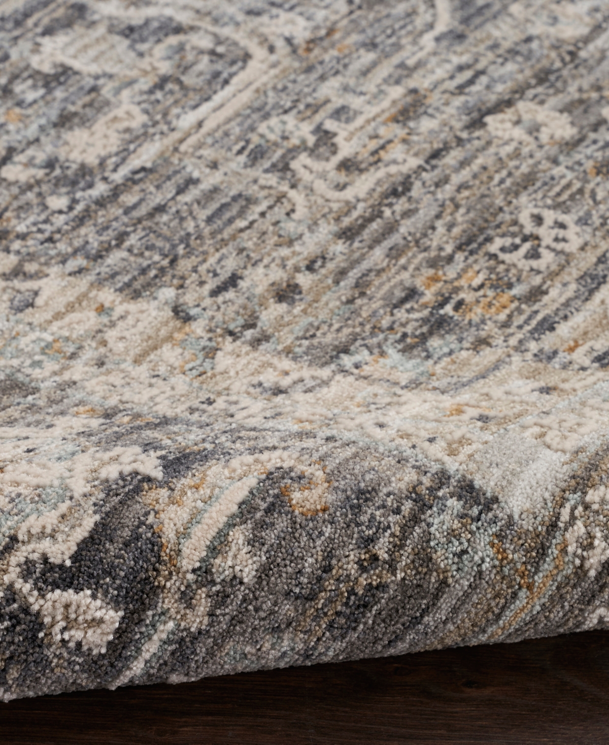 Nourison Home Lynx Lnx03 5'3"x7'10" Area Rug In Slate