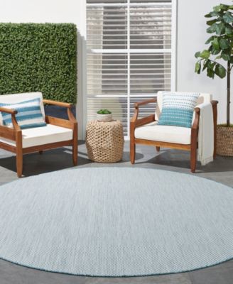 Courtyard COU01 8'x8' Round Area Rug
