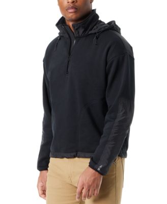 Men's Regular-Fit Convertible Hood 1/4-Zip Sweatshirt