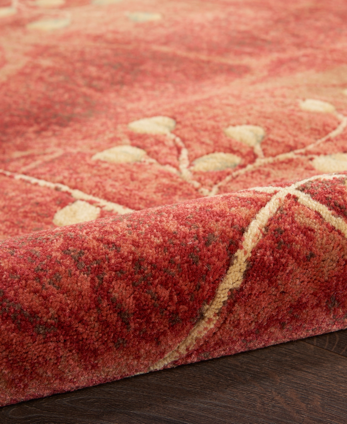 Nourison Home Somerset St74 3'6"x3'6" Round Area Rug In Red