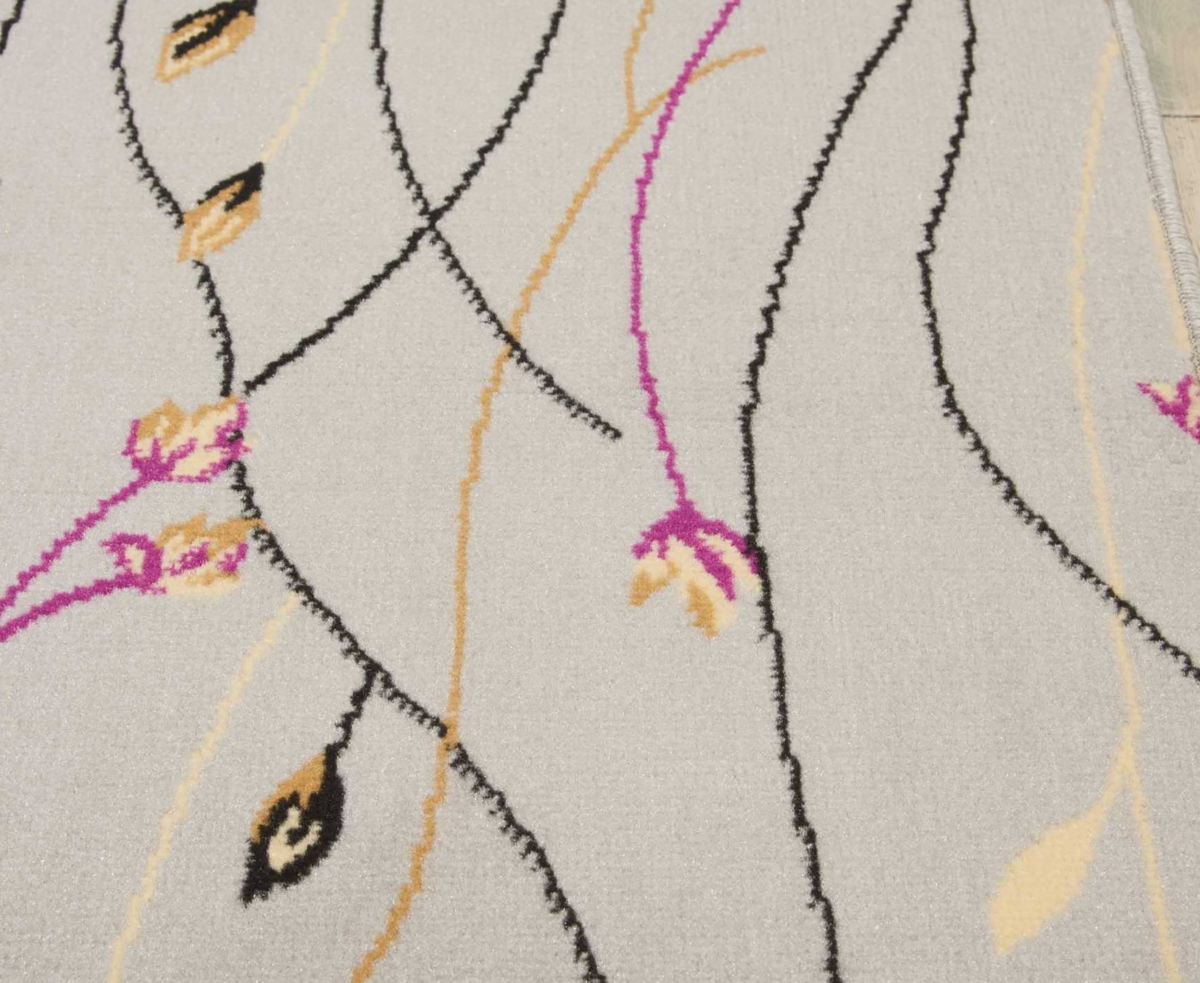 Nourison Home Grafix Grf15 5'3"x7'3" Area Rug In Gray