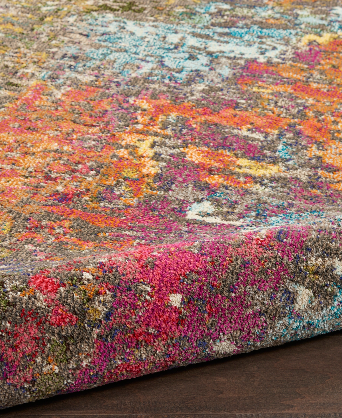 Nourison Home Celestial Ces14 4'x4' Round Area Rug In Multi