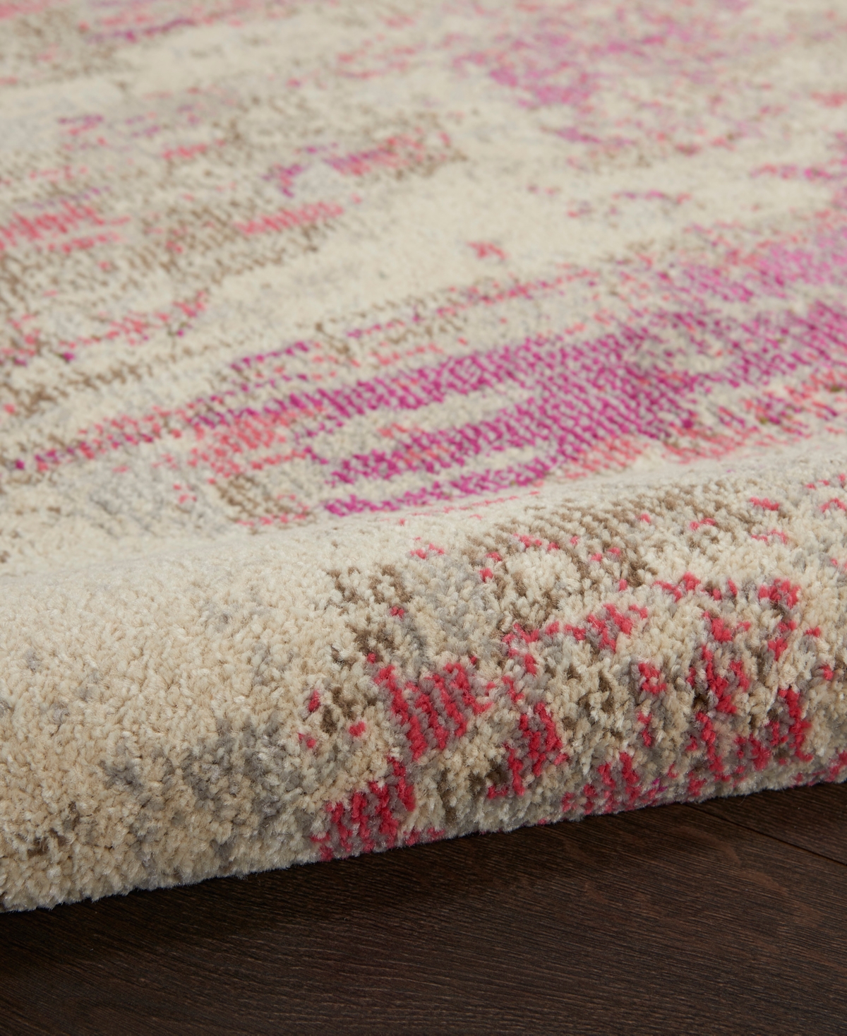 Nourison Home Celestial Ces02 5'3"x7'3" Area Rug In Ivory,pink
