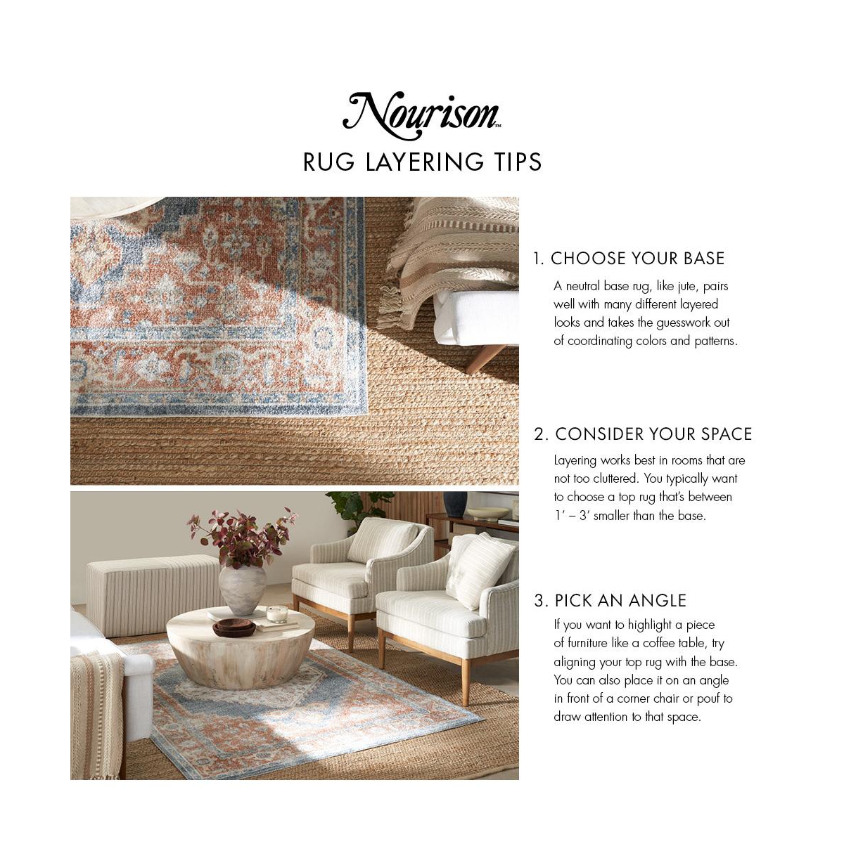 Nourison Home Natural Texture Ntx01 3'11"x5'11" Area Rug In Ivory,gray