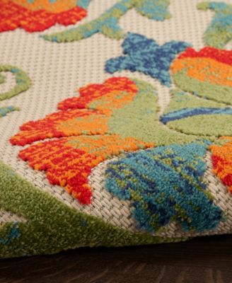 Aloha ALH17 5'3"x5'3" Round Area Rug