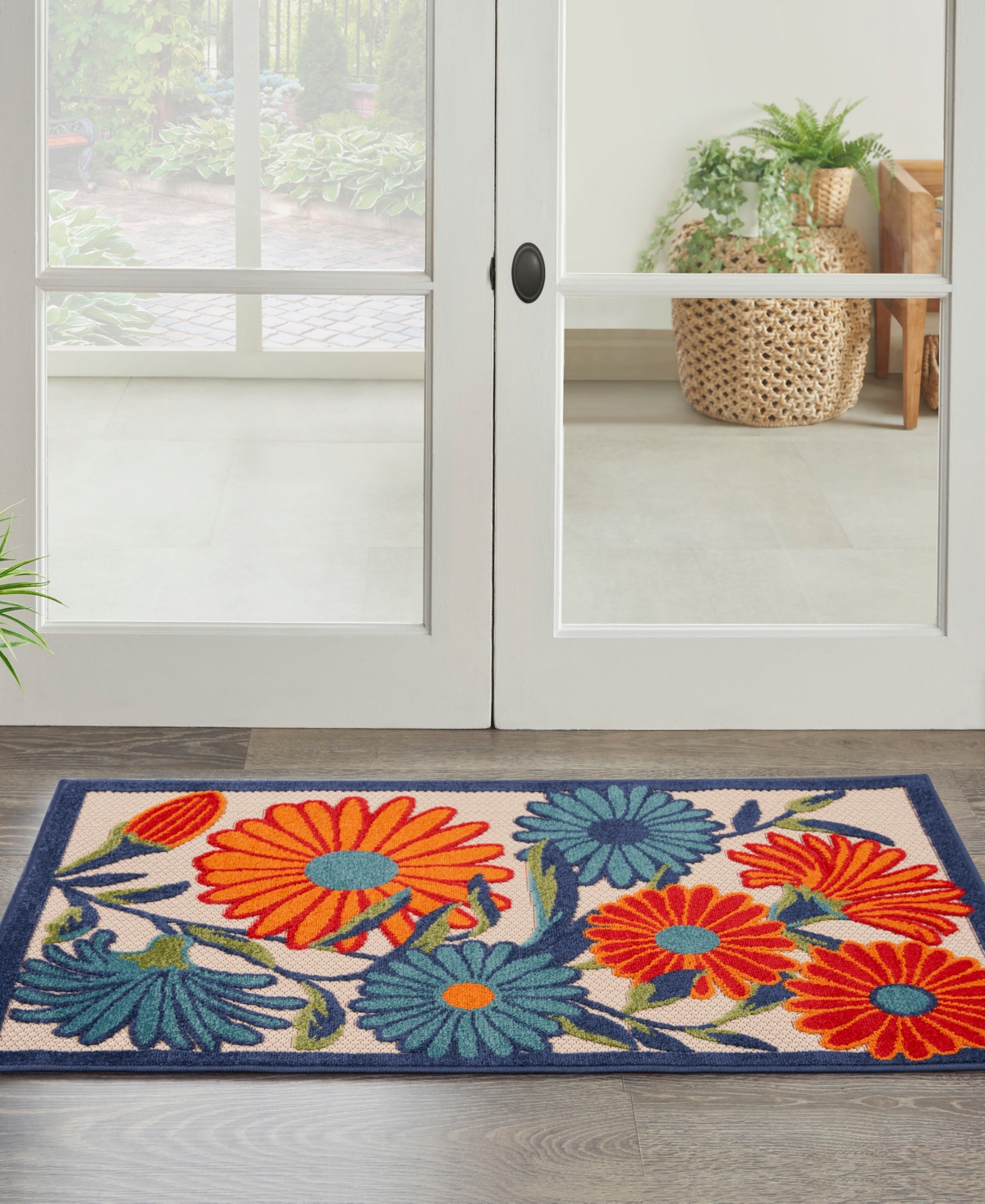 Nourison Home Aloha Alh33 2'8"x4' Area Rug In Multi