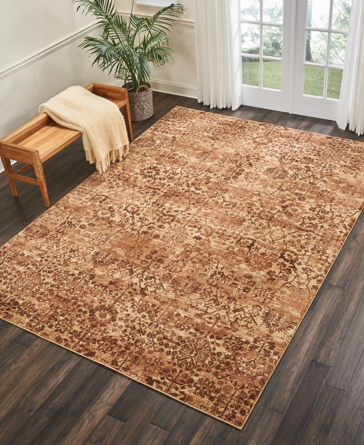 Nourison Home Somerset St757 7'9"x10'10" Area Rug In Latte