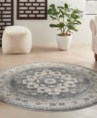 Quarry QUA07 4'x4' Round Area Rug
