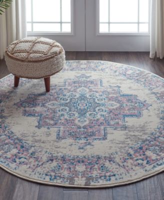 Grafix GRF14 5'3"x5'3" Round Area Rug