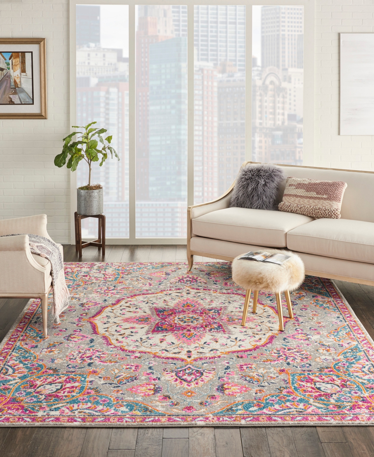 Nourison Home Passion Psn22 Rug Collection In Gray,multi