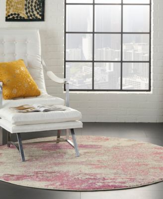 Celestial CES02 4'x4' Round Area Rug