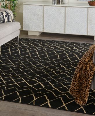 Nourison Home Grafix Grf04 Rug Collection In Black
