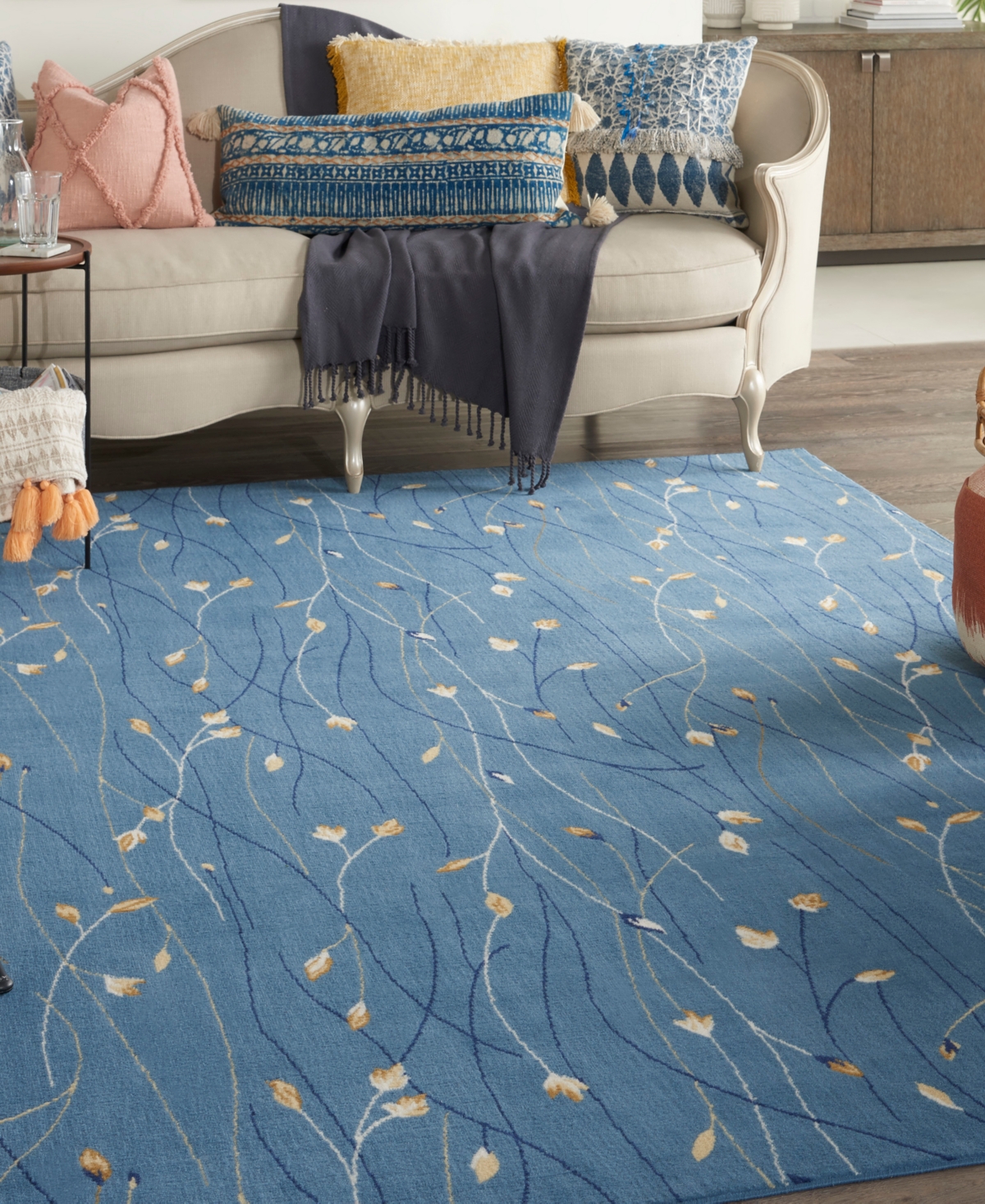 Nourison Home Grafix Grf15 7'x10' Area Rug In Mist