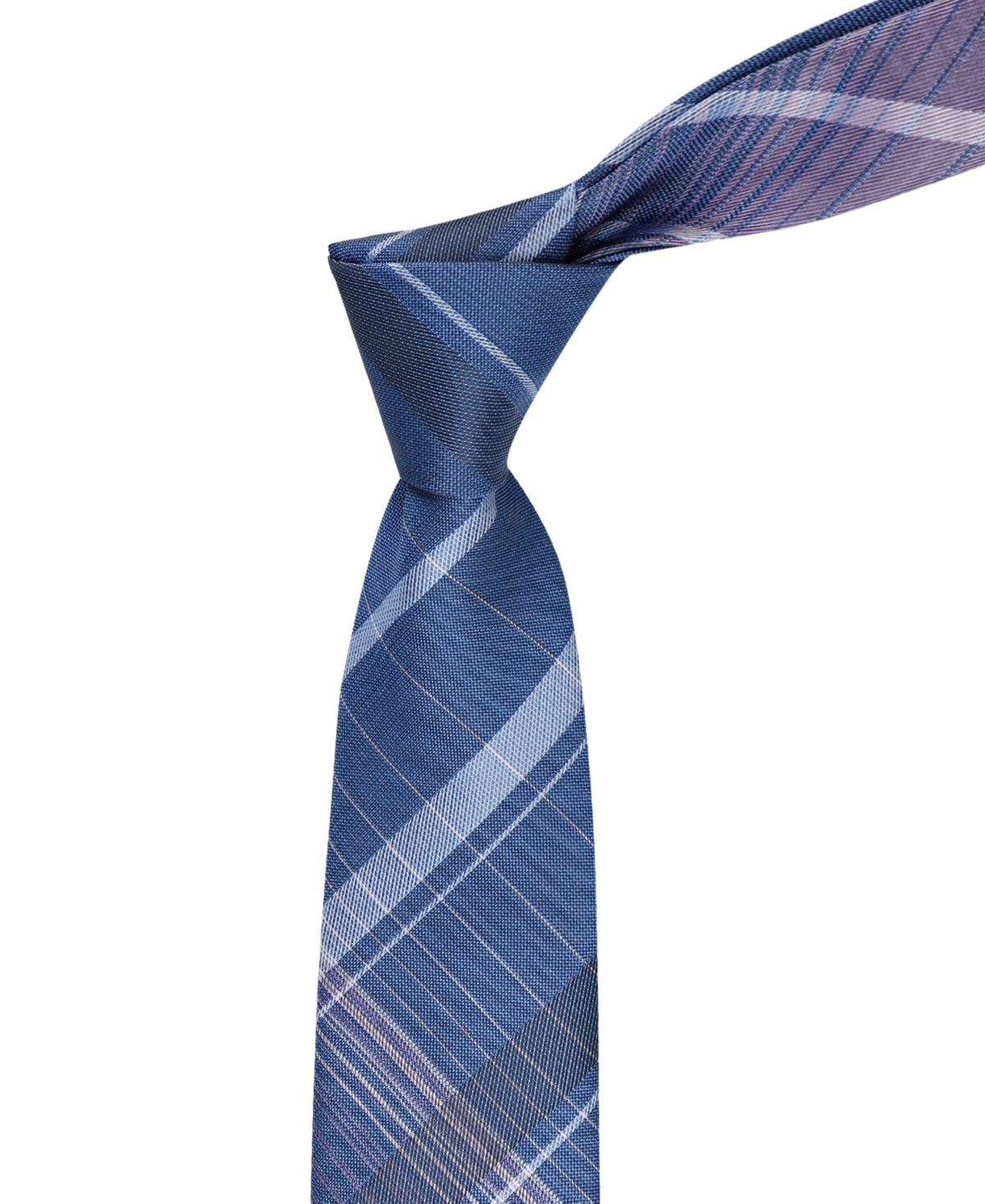 Calvin Klein Men's Zayden Plaid Tie -purple
