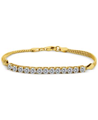 Giani Bernini - Cubic Zirconia Beaded Chain Bracelet