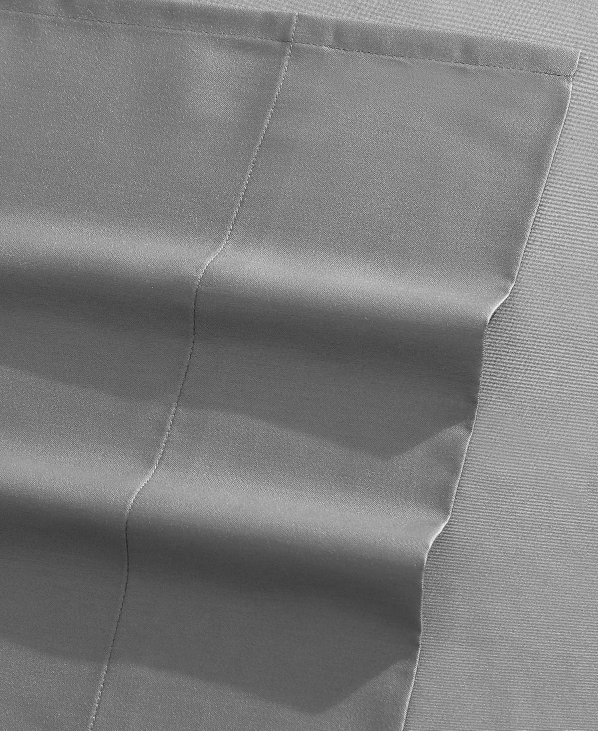 Shop Vera Wang Solid 800 Thread Count Cotton Sateen 4 Piece Sheet Set, King In Soft Charcoal