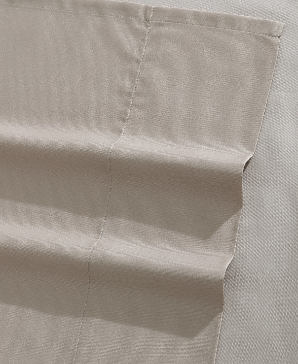 Vera Wang Solid 800 Thread Count Cotton Sateen 4 Piece Sheet Set, King In Natural