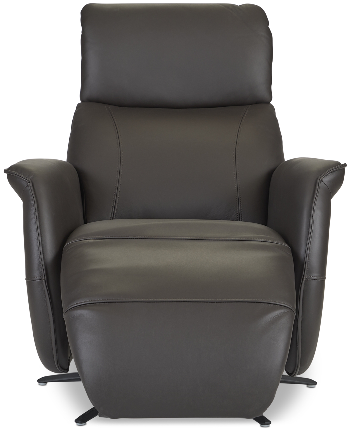 Macy's Lennix Leather Tv Recliner With Massage, Created For  In Dark Chocolate