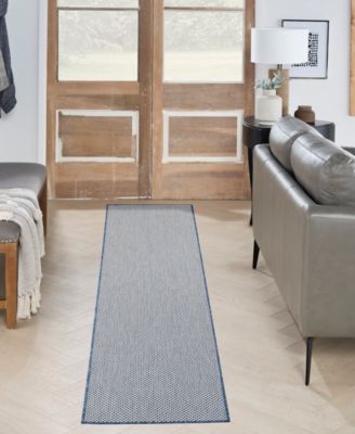 Courtyard COU01 2'2"x10' Runner Area Rug