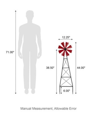 44"H Wind Spinner Yard Stake