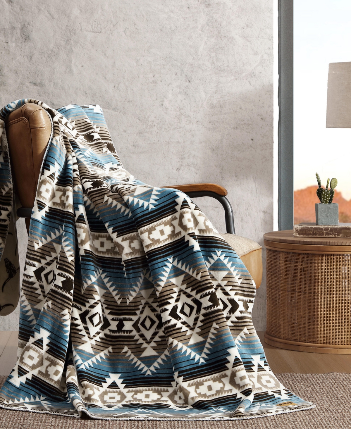 Wrangler Flannel Oversized Throw, 70" X 60"