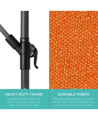 10ft Offset Hanging Outdoor Market Patio Umbrella w/ Easy Tilt Adjustment