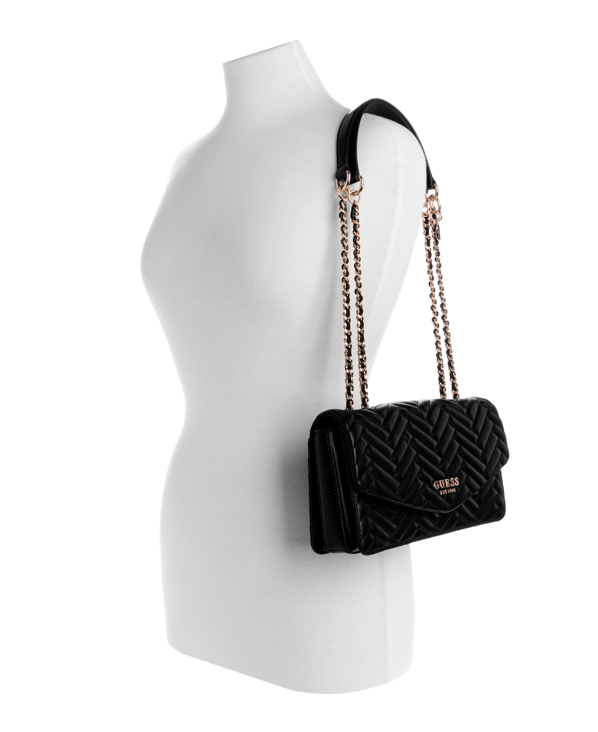 Guess Anning Quilted Convertible Crossbody Flap